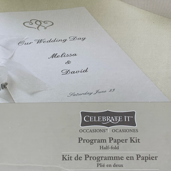 Celebrate It Program Paper Kit Wedding Invitation - 100 Sets - Picture 7 of 7